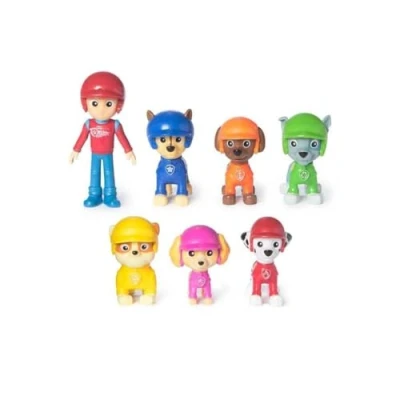 Image of Paw Patrol: Rescue Wheels, Toy Figures Gift Pack, with 7 Collectible Action Figures, Kids’ Toys for Boys and Girls Aged 3 up