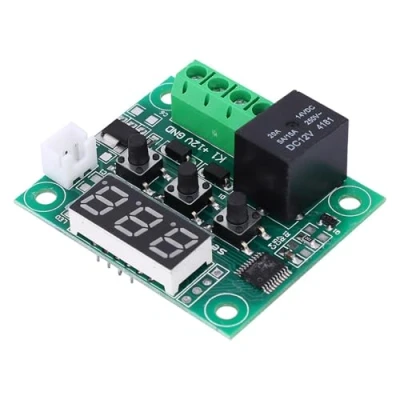 Image of 2Pcs W1209 DC 12V Digital Temperature Controller Board Module Switch Micro Thermostat 50 110C Electronic Thermometer with Waterproof Sensor Probe