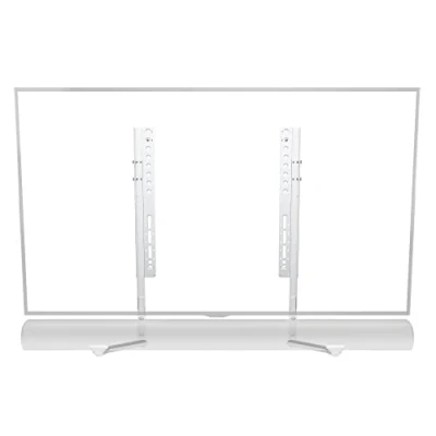 Image of mahara Home Universal Soundbar Mount Speaker Wall Fits All Brands Adjustable﻿ Bracket Easy Installation Under TV or Above White