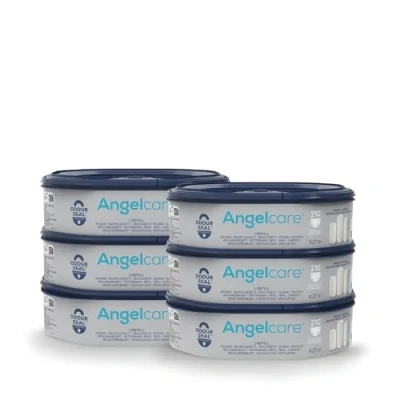 Image of Angelcare Octagonal Refill, 6 Pack, for Classic XL Nappy Bin