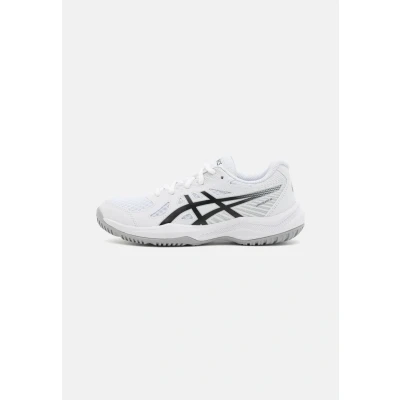 Image of Asics Upcourt 6 GS Unisex Handball shoes for kids, Size: K13, White/black Textile/synthetics