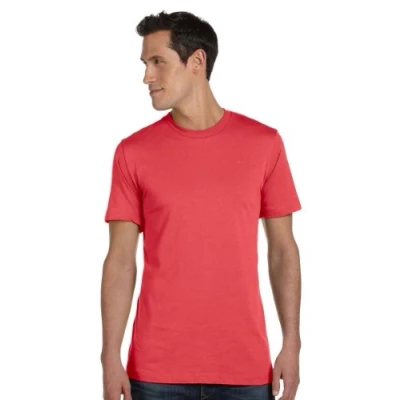 Image of Bella+Canvas Unisex Jersey Crew Neck T Shirt Coral XS