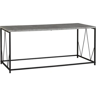 Image of Seconique Athens Rectangular Coffee Table in Concrete Effect