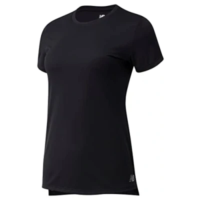 Image of New Balance Core Run Short Sleeve, Women, Black, XS