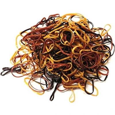 Image of Mytoptrendz® 500 pcs Small Elastic Hair Bands Kids Mini Pony Tie Thin Soft Rubber Hairbands Seamless Tiny for Gilrs Braiding(Assorted Brown mix)