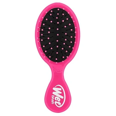 Image of Wet Brush Mini Detangler Ultra Soft Bristles, Travel Perfect Suitable for All Hairtypes, Pink