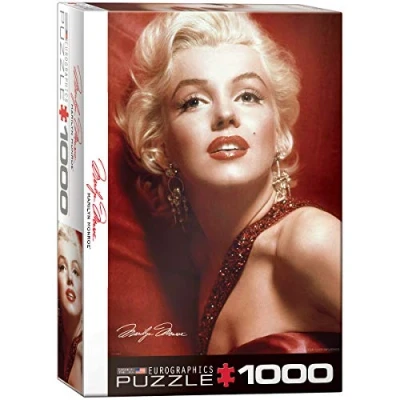 Image of Marilyn Monroe Red Portrait by Sam Shaw 1000 piece puzzle