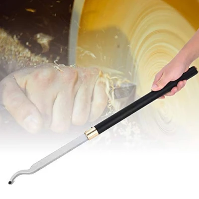 Image of Wood Turning Tool, Hollowing Tool Holder Rotating Chisel Woodworking Lathe Hand Tool(Type A)