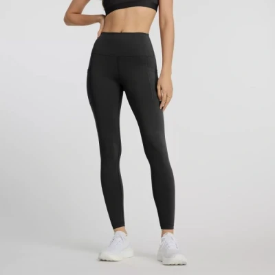 Image of New Balance Sleek Pocket HIGH RISE Legging Leggings, Women&#039;s, Size: Small, Black