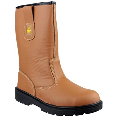 Image of Amblers Safety FS124 Adults Tan Rigger Boot Size 6 UK Brown