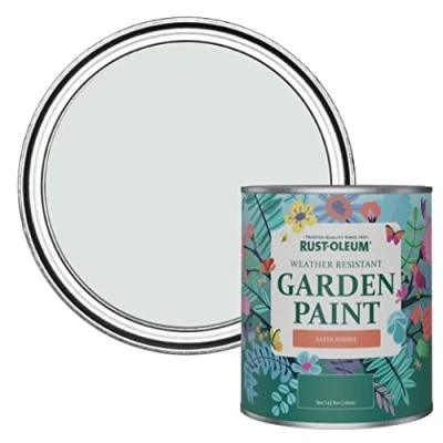 Image of Rust Oleum Grey Mould Resistant Garden Paint In Satin Finish Library 750ml