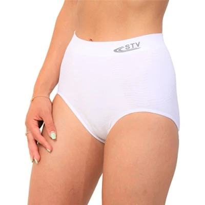 Image of STV Womens Seamless High Waist Tummy Control Slimming Shapewear White