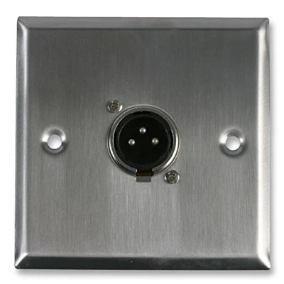 Image of Pro Signal PSG08153 AV Wall Plate with 1 x 3 Pin Male XLR Socket