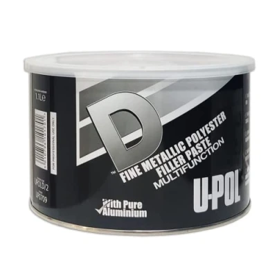 Image of U POL D Smooth Metallic Body Filler 1.1 Liter Tin