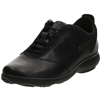 Image of Geox Trainers, Men&#039;s, Size: 8, Black Leather