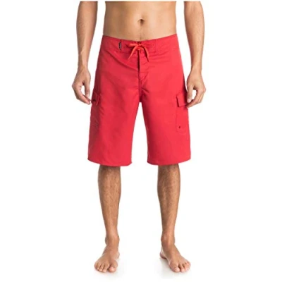 Image of Quiksilver Mens Manic Fashion Board Shorts, Quick Red 2015, 31W UK