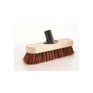 Image of Elliott Deck Scrubbing Broom Head with Natural Union Fibre, Beige, 22cm wide