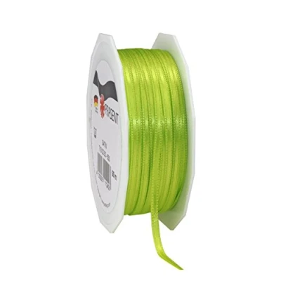 Image of C.E. Pattberg SATIN light green gift ribbon, 55 yards for Wrapping Gifts, 0.12 inches width, Ribbon Decorating &amp; Crafting, Decorative every occasion