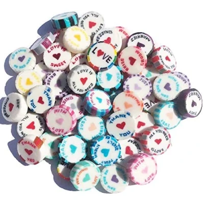 Image of 150 Assorted Wedding Favour Wrapped Rock Sweets Individually and Vegan