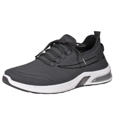 Image of Crosshatch Men Trainers Lace up Sport Gym Fitness Lightweight UK Shoes Size 7 12 (Grey,9 UK)