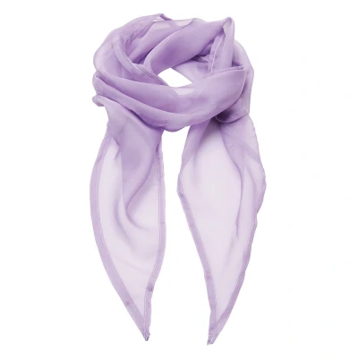Image of Premier Unisex Adult Colours Chiffon Scarf (Lilac) One Size