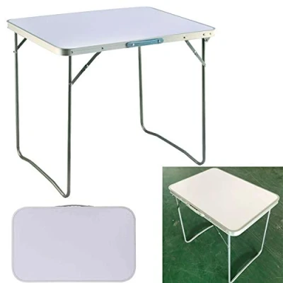 Image of Royalswill Aluminium Heavy Duty Folding Camping Catering Table Buffet Wedding Market Garden Party Picnic Indoor Outdoor, 80x60CM