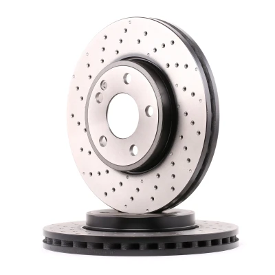 Image of 2464212512, A2464212512 Brake disc TRW DF6262S 295mm 28mm 5 112mm perforated/vented Painted MERCEDES BENZ: CLA Coupe, A Class, B Class