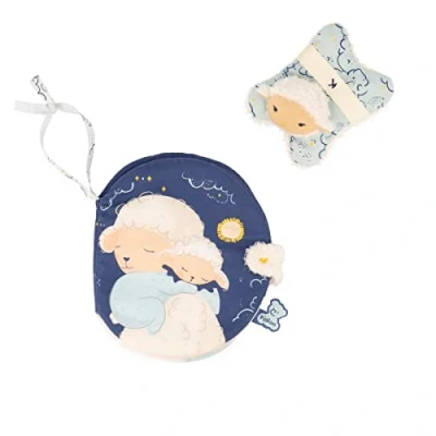 Image of Kaloo Doux Sommeil My Picture Guide Fabric Baby Book + Mini Sheep Cuddly Toy For the Sleep Routine Tell a Bedtime Story 17 cm 0 Months +, K221000