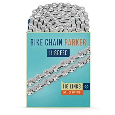 Image of Alphatrail 11 speed MTB bike chain Parker 116 links I incl. lock for &amp; 22 derailleurs compatible with Shimano, SRAM, KMC, Connex, Campagnolo MTB, road