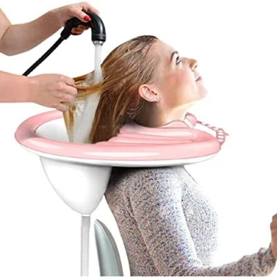 Image of Inflatable Washing Hair Basin, Portable Shampoo Bowl for The Elderly, Disabled, Bedridden and Handicapped, Sink Pregnant Woman