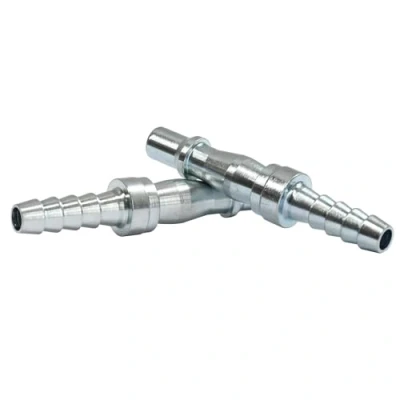 Image of Dapetz ® 2PC Air Line Hose Bayonet Connectors 3/8&quot; BSP Thread Quick Release Airline Compressor Fitting Barb Coupler Set PCL