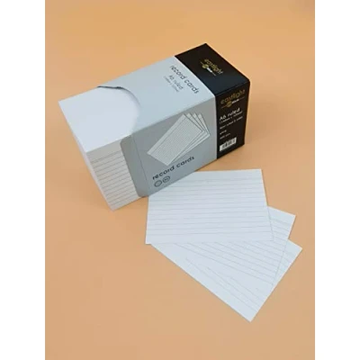 Image of Eastlight A6 Ruled Index Record Card White Pack of 400