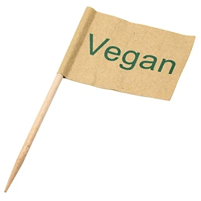 Image of Utopia Vegan Flag Skewer 9cm, Pack of 100