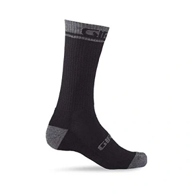 Image of GIRO WINTER MERINO WOOL BLACK/SHAD SOCKS 36 39 S