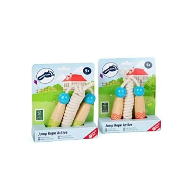 Image of small foot 11872 Jump Rope Set Active Made of FSC 100% Certified Wood, 2 Exercise Toys for Ages 5+ Years