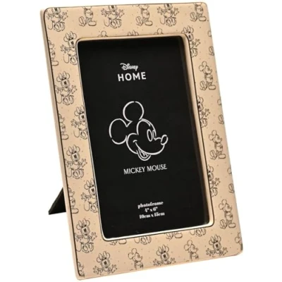 Image of Disney Mickey &amp; Minnie Ceramic Photo Frame 4&quot; x 6&quot;, 10 15 cm Printed Images of Mouse