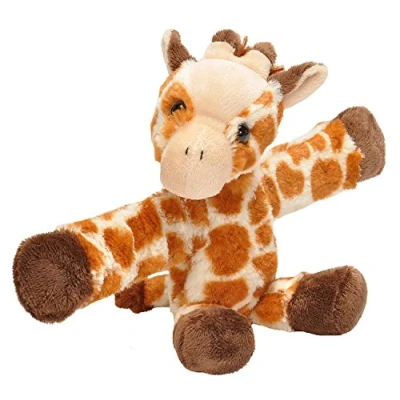 Image of Wild Republic 19561 Huggers Soft Toy Slap Bracelet, Gifts for Kids, Giraffe Plush 20 cm