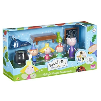 Image of Ben &amp; Holly&#039;s Magic Classroom, scaled preschool figures, imaginative play, Little Kingdom, nanny plum