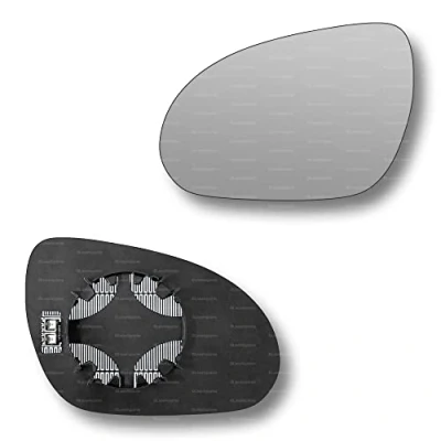 Image of Less4spares Replacement Wing Mirror Glass Left Compatible with Hyundai i30 2007 2012 CLIP ON Passnager Near Side N/S Heated Convex