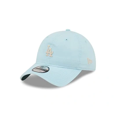 Image of New Era Los Angeles Dodgers MLB Mini Logo Turquoise 9Twenty Unstructured Strapback Cap One Size