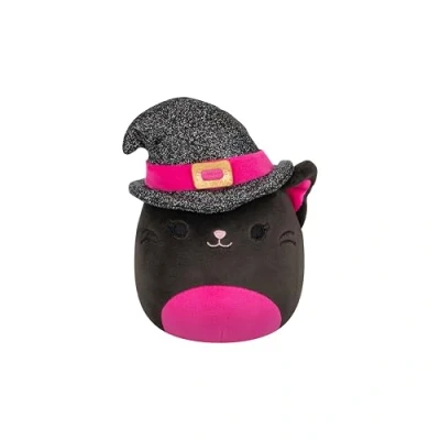 Image of Squishmallows 7.5 Inch Catarina the Black Hat With Witch Cat Halloween Plush