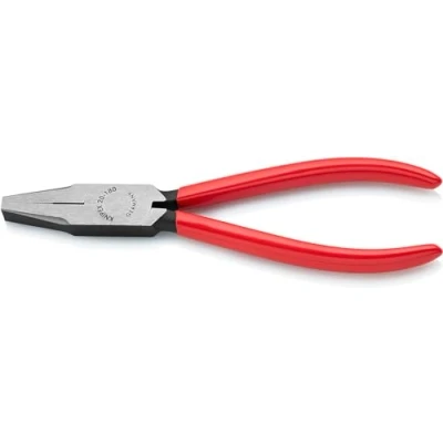 Image of Knipex Flat Nose Pliers black atramentized, plastic coated 180 mm 20 01