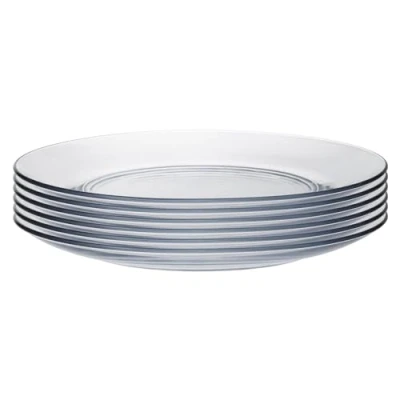 Image of Duralex Lys Extra Large Glass Plates Tempered, Heat Resistant 28cm Pack of 12