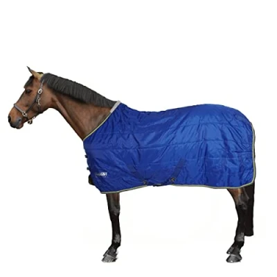 Image of Shires Tempest Original 100g Horse Stable Rug in Blue 6&#039;9&quot; / 81&quot;,
