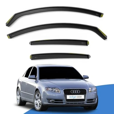 Image of EdgeVisors Wind Deflectors Set Fits: AUDI A4 B6/B7 2000 2009 4 Door Saloon 4pc