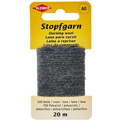 Image of Kleiber 710 31 Darning Wool, Dark Grey