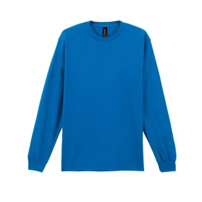 Image of Gildan Ultra Cotton Adult Long Sleeve T Shirt, Royal, M