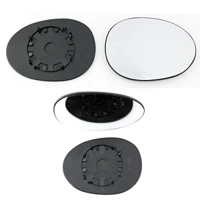 Image of Fits Peugeot 107, For 2005 to 2014 Convex Wing Mirror Glass RIGHT HAND (UK Driver Side)
