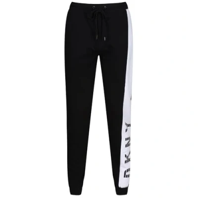 Image of DKNY Men&#039;s Lounge Pants, Designer Loungewear with Drawstring Waist, Side Stripe Jogger Black Sleepwear, L