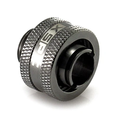 Image of XSPC G1/4&quot; Compression Fitting V2 for 7/16&quot; ID 5/8&quot; OD 16/11mm Tubing Black Chrome